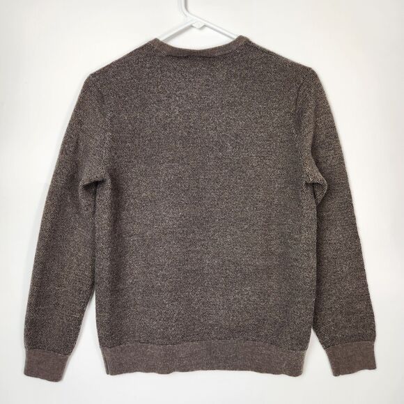 Calvin Klein Sweater Womens M Knit Merino Wool Blend Dark Academia Classic Core - Picture 5 of 9